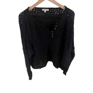 EUC L Patrons of Peace Cropped Henley Sweater